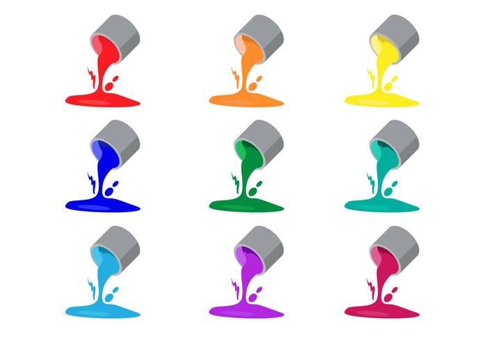 Spilled Paint Vectors