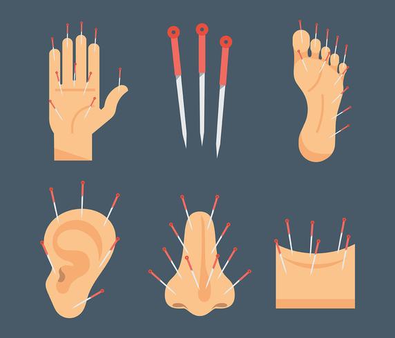 Acupuncture Vector Icons