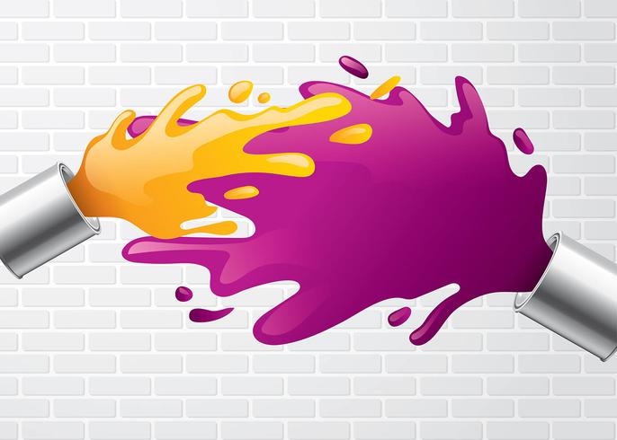 Paint Pot Splash Free Vector