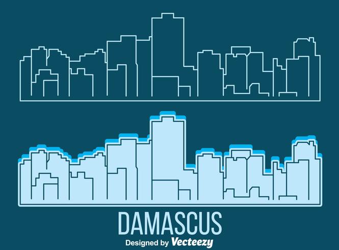 Damascus Skyline Vector