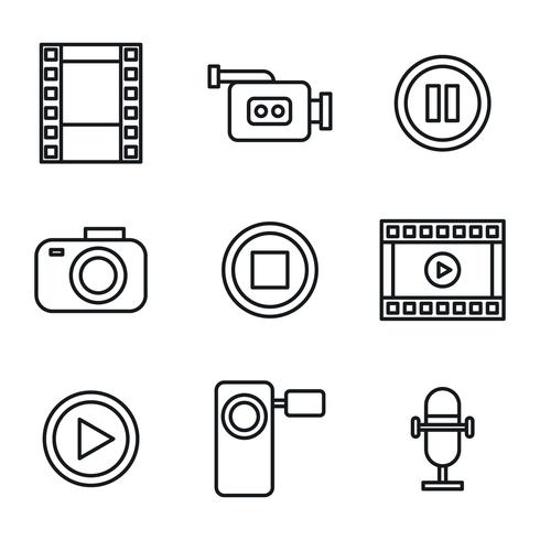 Film, Photography, And Radio Vectors 