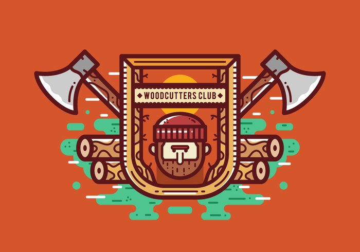 Free Woodcutter Lumberjack Badgeg Vector