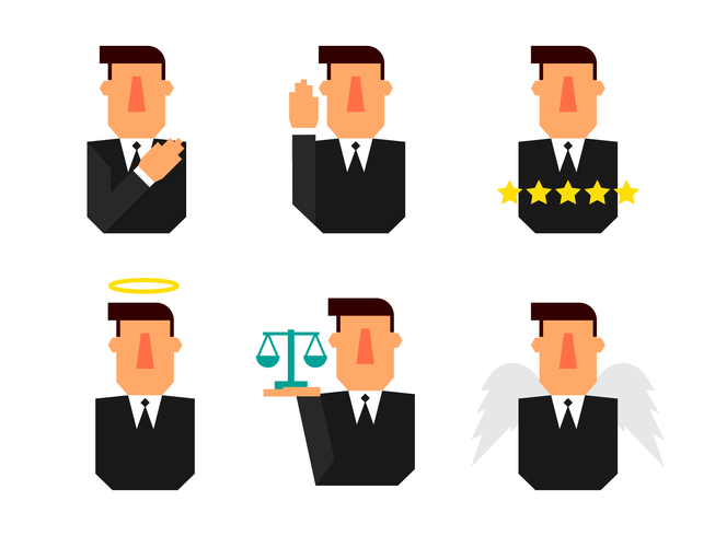 Vector de Integridad del hombre de negocios