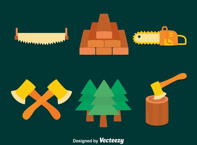 Flat Woodcutter Vector