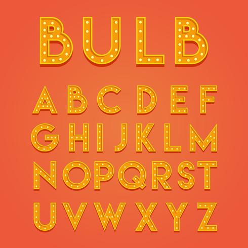 Download Bulb 3D Fonts Vector - Download Free Vectors, Clipart ...