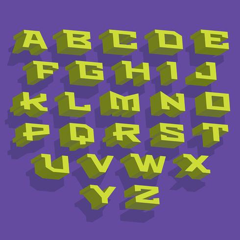 3d Fonts Vector Icons