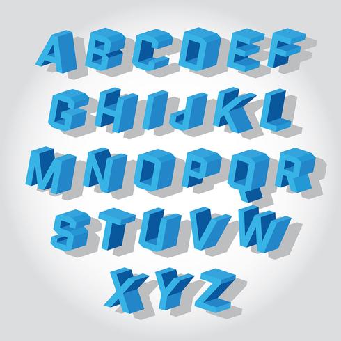 3d Fonts Vector Icons