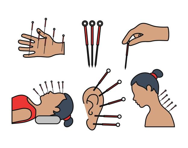 Acupuncture vector set