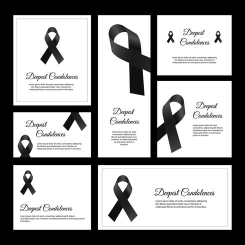 Condolences Card Vector