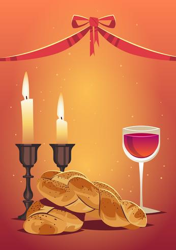 Celebratory Challah Bread Vector 