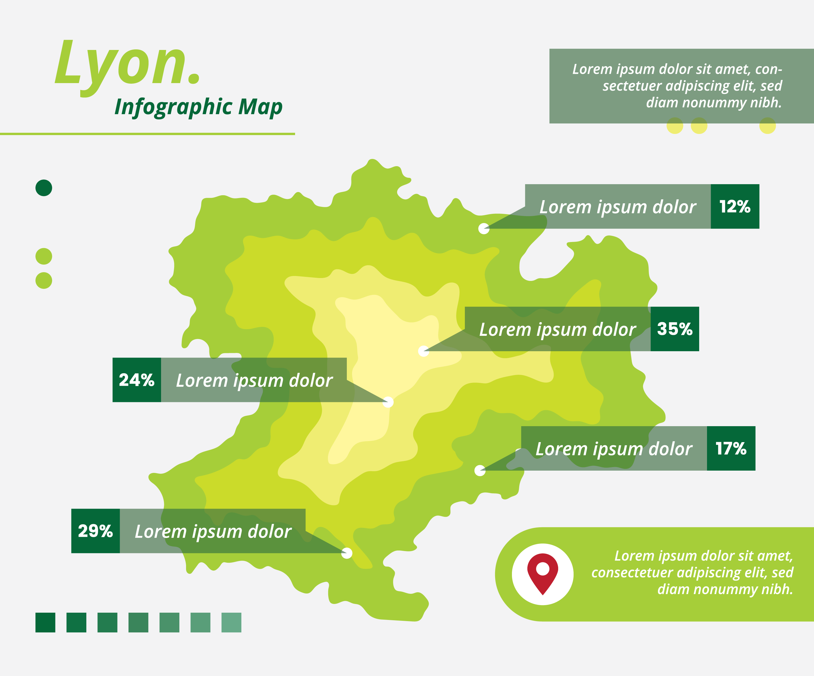 Vector map Lyon
