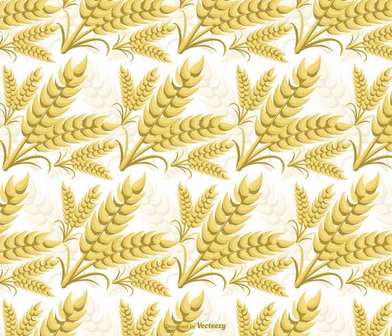 Seamless Vector Wheat Ears Pattern 