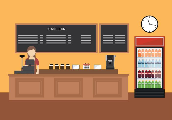 Canteen Free Vector