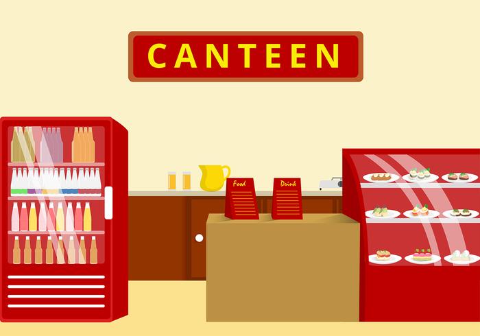 Canteen  Illustration Free Vector