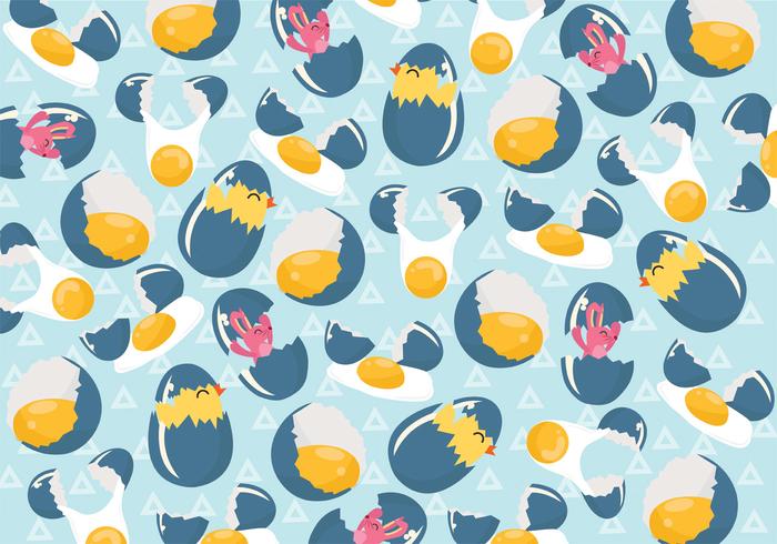 Broken Egg Pattern Vector