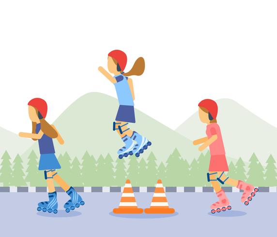 Free Unique Rollerblade Vectors