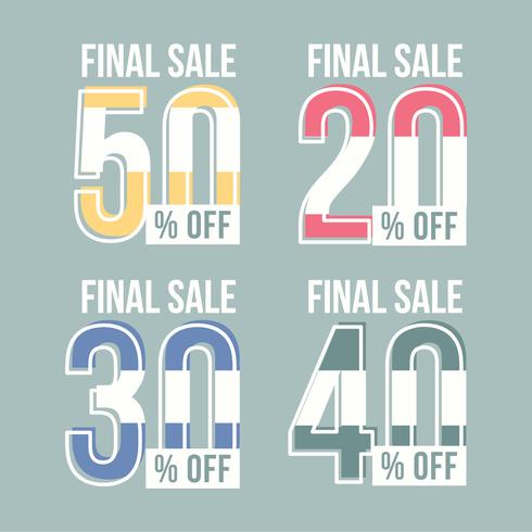 Vector Price Sale Graphics