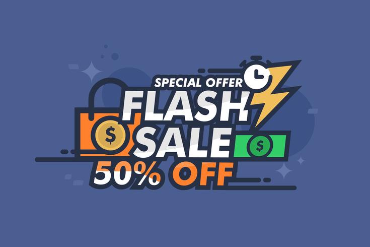 Ilustración de Flash de precio vector