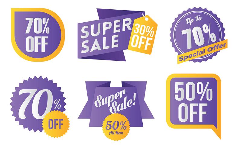 Price Flash Vector Icons
