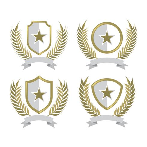 Wheat Ears Vintage Badges vector