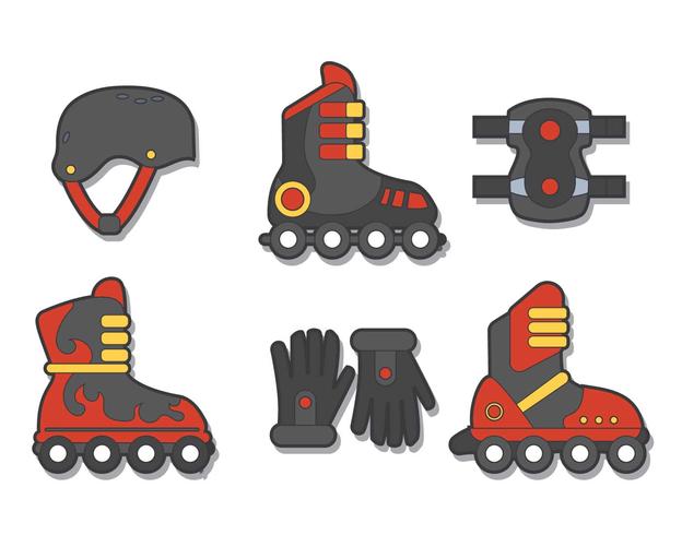Rollerblade vector set