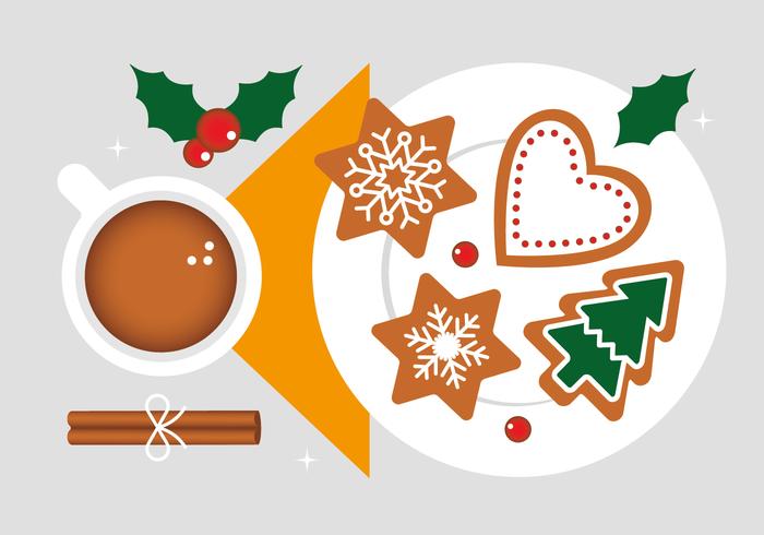 Vector de fondo de elementos de Navidad gratis