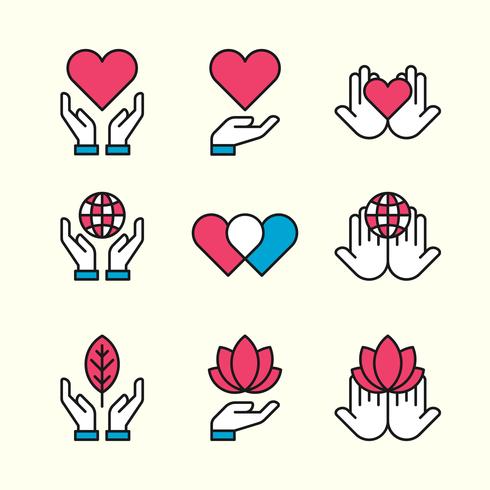 Graphic Elements For Nonprofit Organizations And Donation Centre