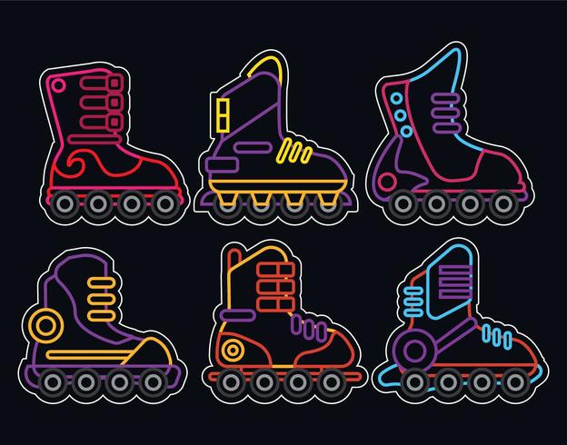 Rollerblade vector set