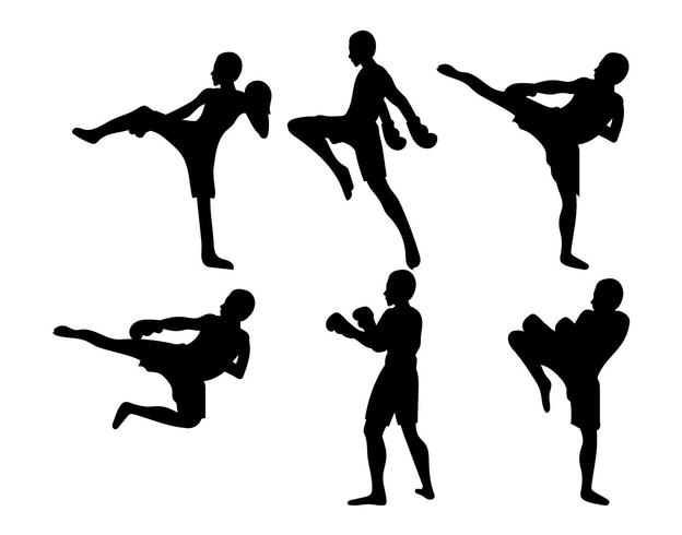 Muay Thai Vector Set 