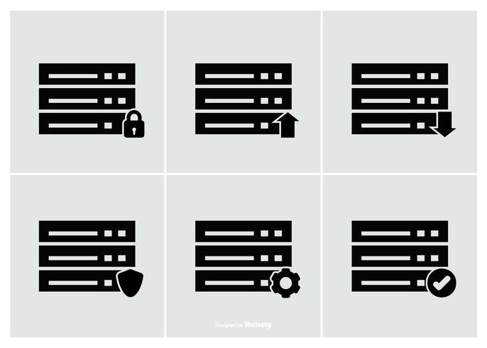 Database Icon Collection vector