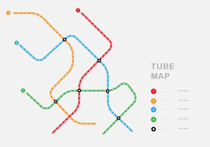 Simple Tube Map vector