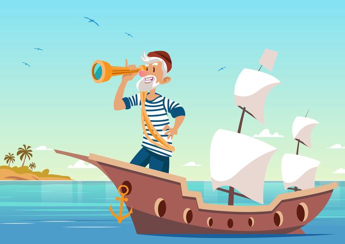 Old Seaman Vector 