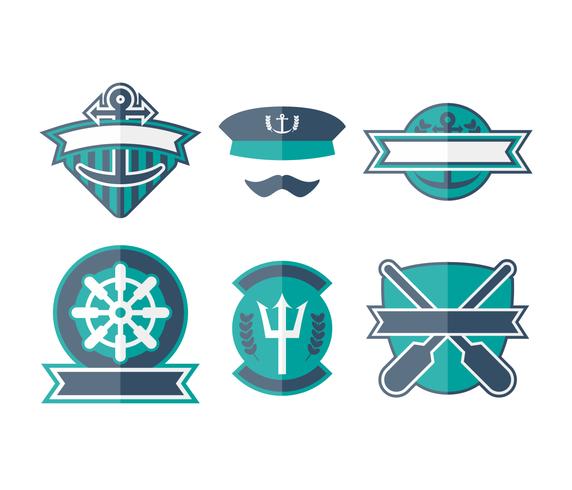 Free Unique Seaman Badge Vectors