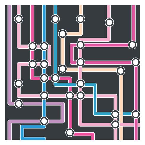 Mapa del tubo de Vector