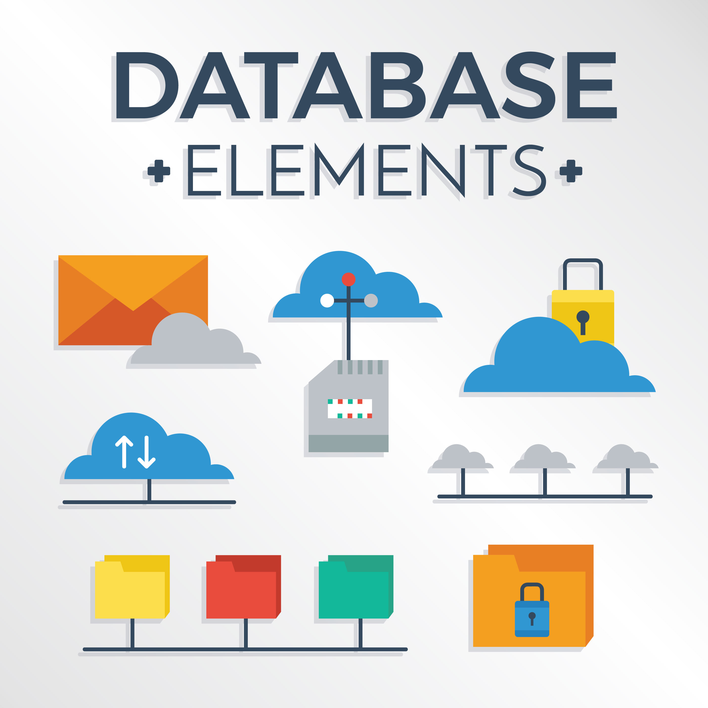 Free Database Elements Vector 166867 Vector Art at Vecteezy