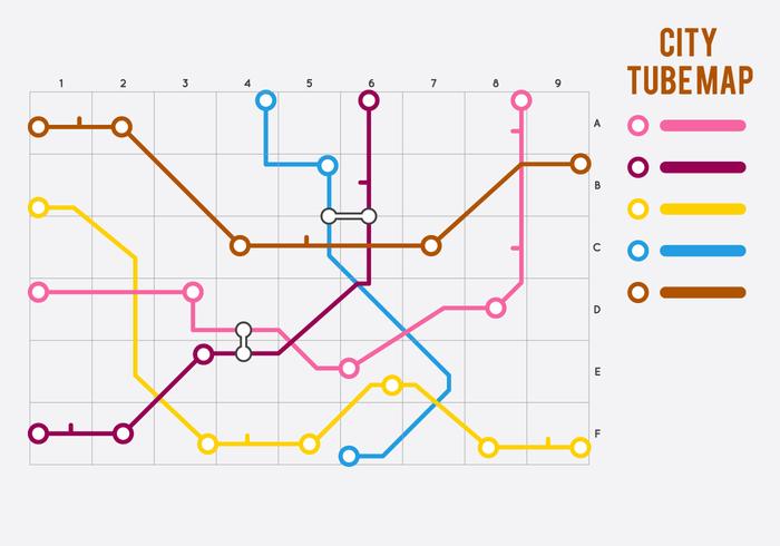 Free Unique Tube Map Vectors