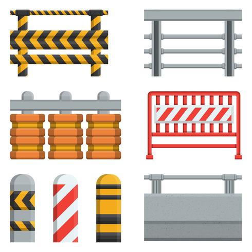 Collection Of Guardrail Concrete Vector Element