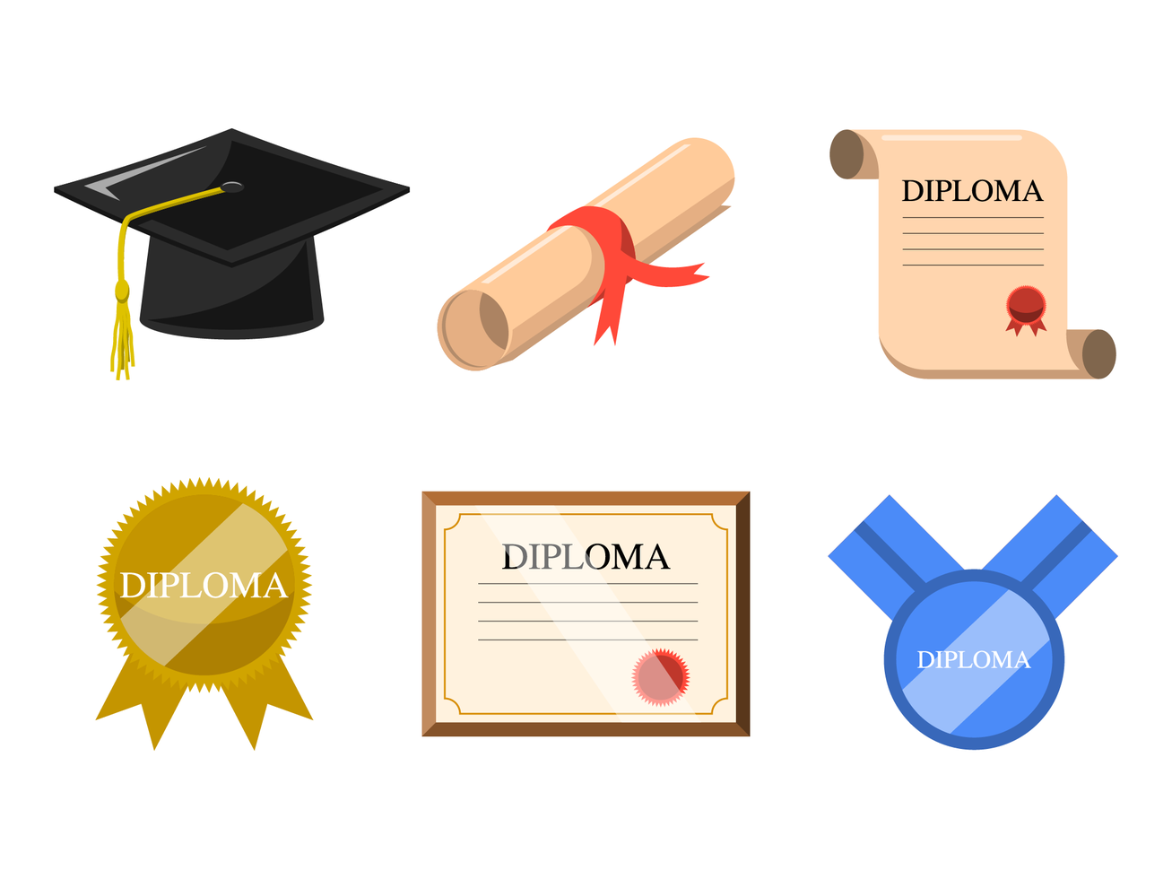 Free Diploma Vector 167307 Vector Art at Vecteezy