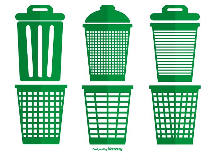 Waste Basket Vector Collection