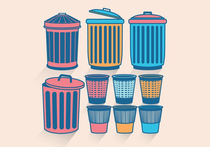 Waste Basket Vector