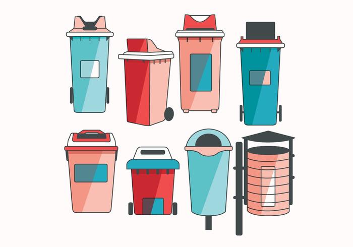 Waste Basket Vol 2 Vector