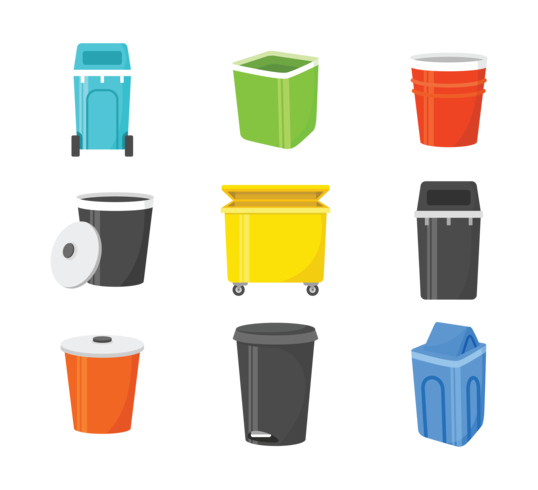 Waste Basket Vector