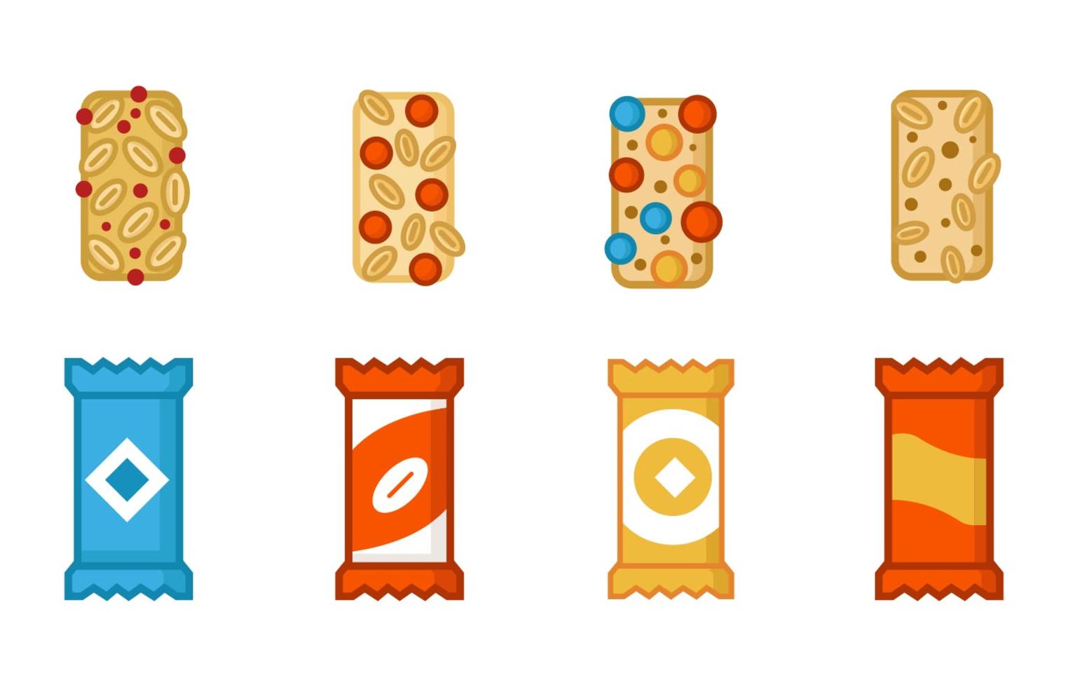 Free Granola Icons Vector 167416 Vector Art at Vecteezy