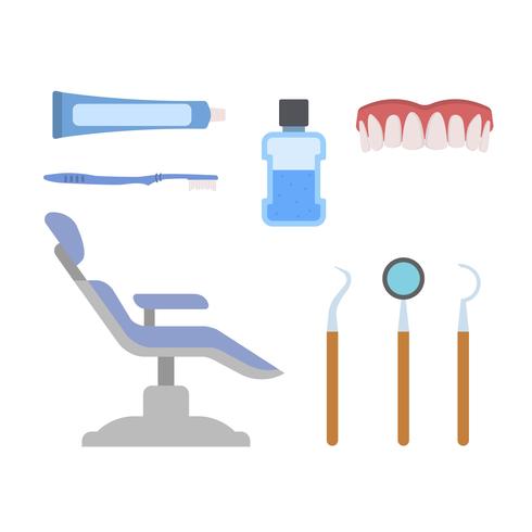 Flat Dentist Vectors