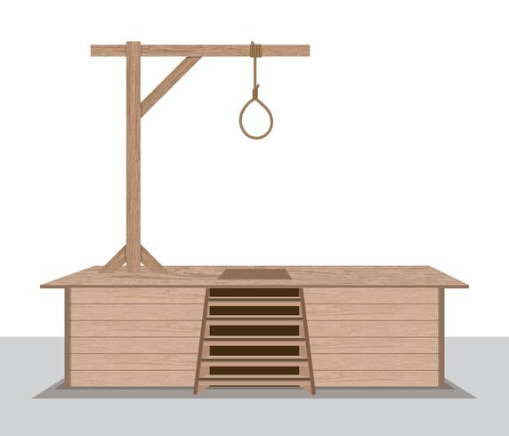 Gallows vector illustration