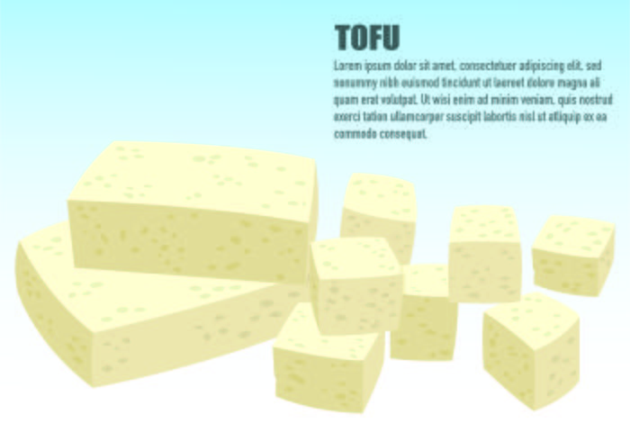 Illustration Of Tofu Concept vector