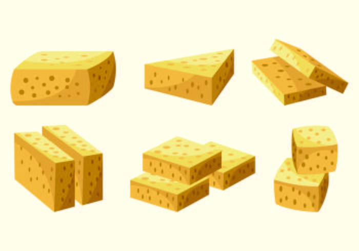 Set Of Tofu Vector