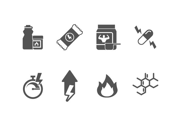 Supplement set vector icon