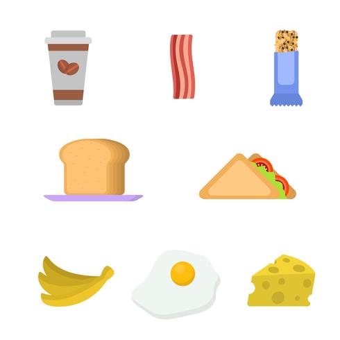 Flat Breakfast Vectors