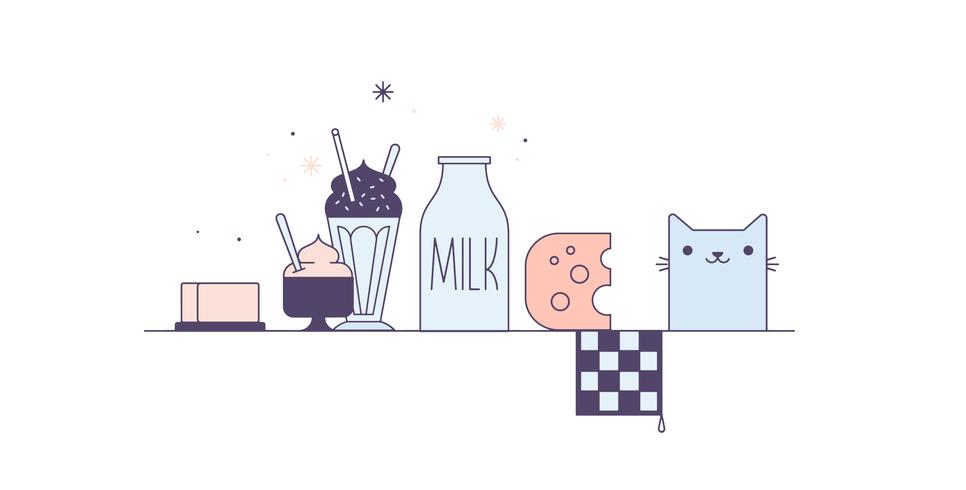 Free Milk Products Vector